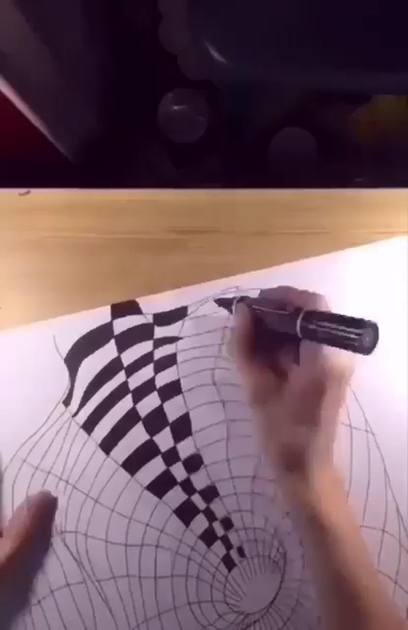Amazing art illusion drawing | optical illusion drawing