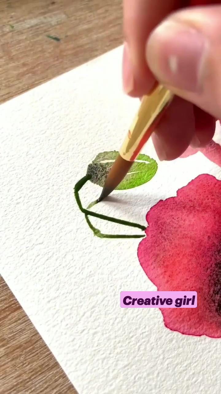 Creative girl | learn watercolor painting