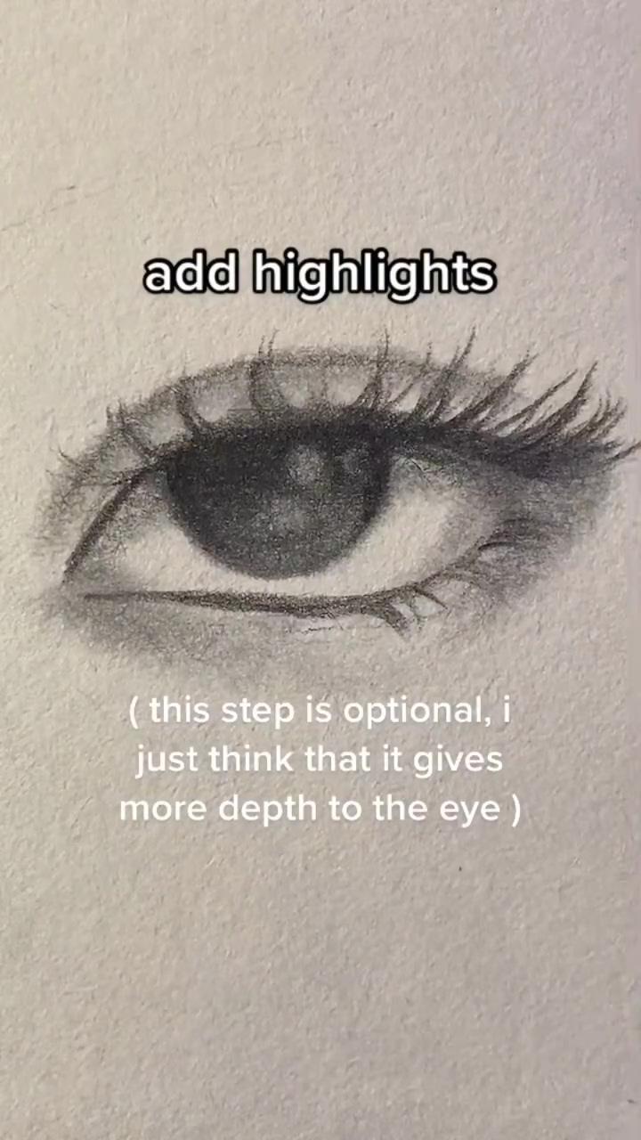 Draw eye | pencil sketch