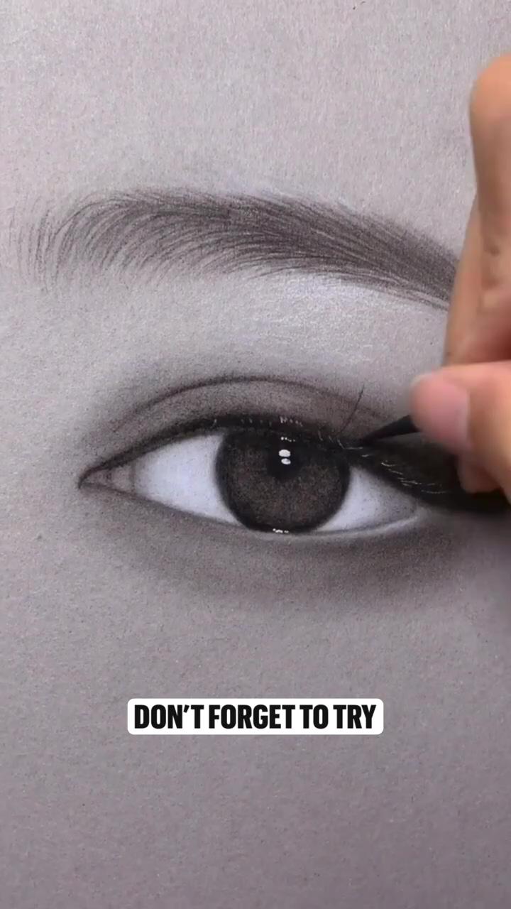 Draw real eye easily pencil drawing | draw realistic portraits. learn to draw portraits easily with akademie ruhr
