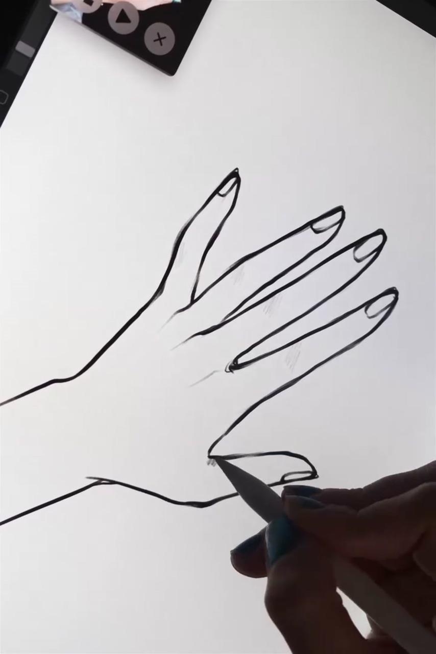 Drawing a hand tutorial on procreate | eye drawing tutorials