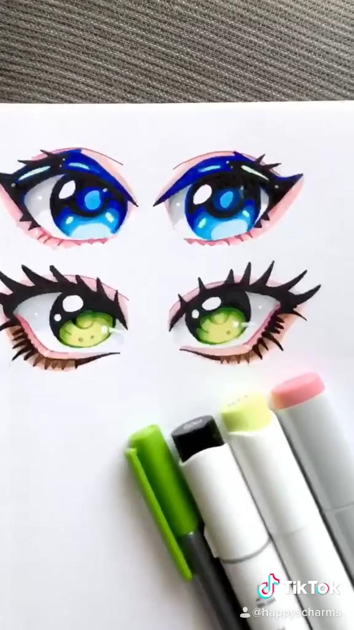 Drawing anime eyes | anime drawings tutorials