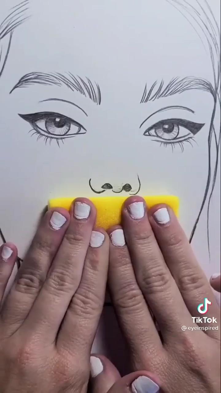 Drawing art | diy nail girl unite