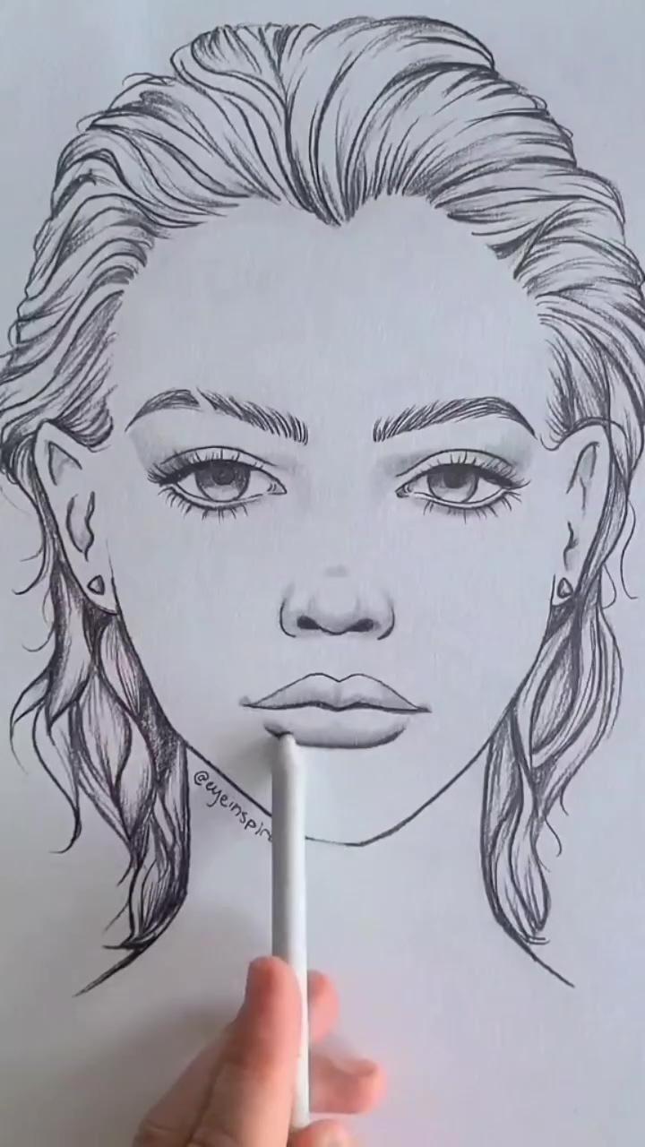 Drawing ideas, drawing poses, drawing face, drawing anime | pencil art