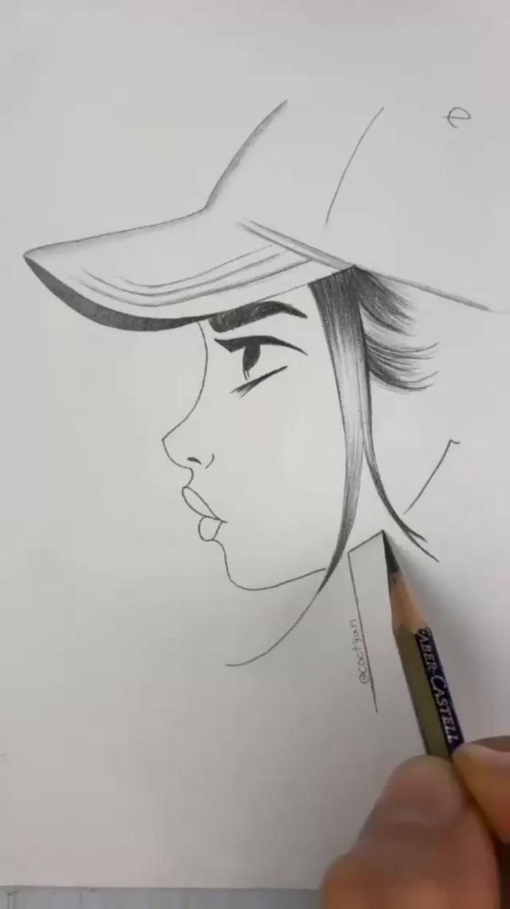 Drawing, please follow me | face drawing