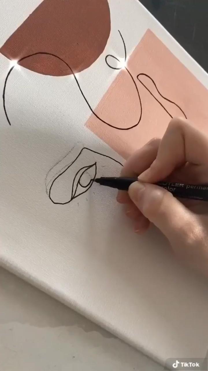 Easy doodle ideas pt. 2 | canvas painting tutorials