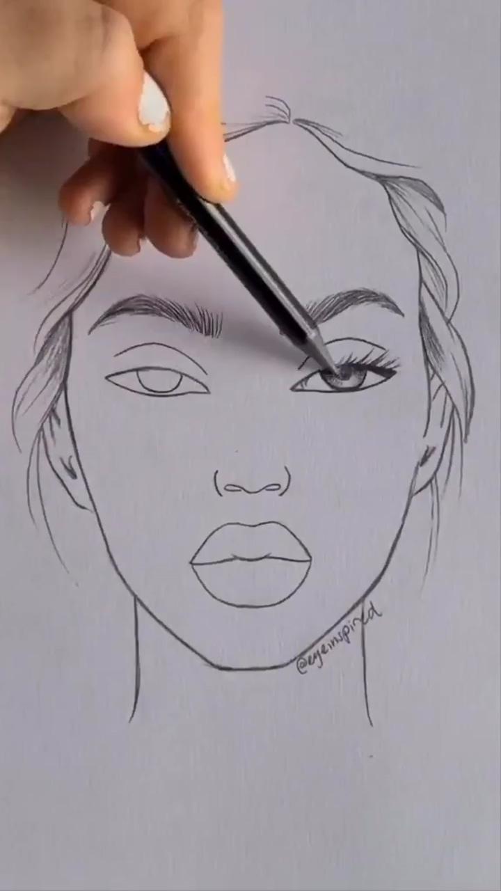 Easy drawing tutorial, art tutorial | how to draw face