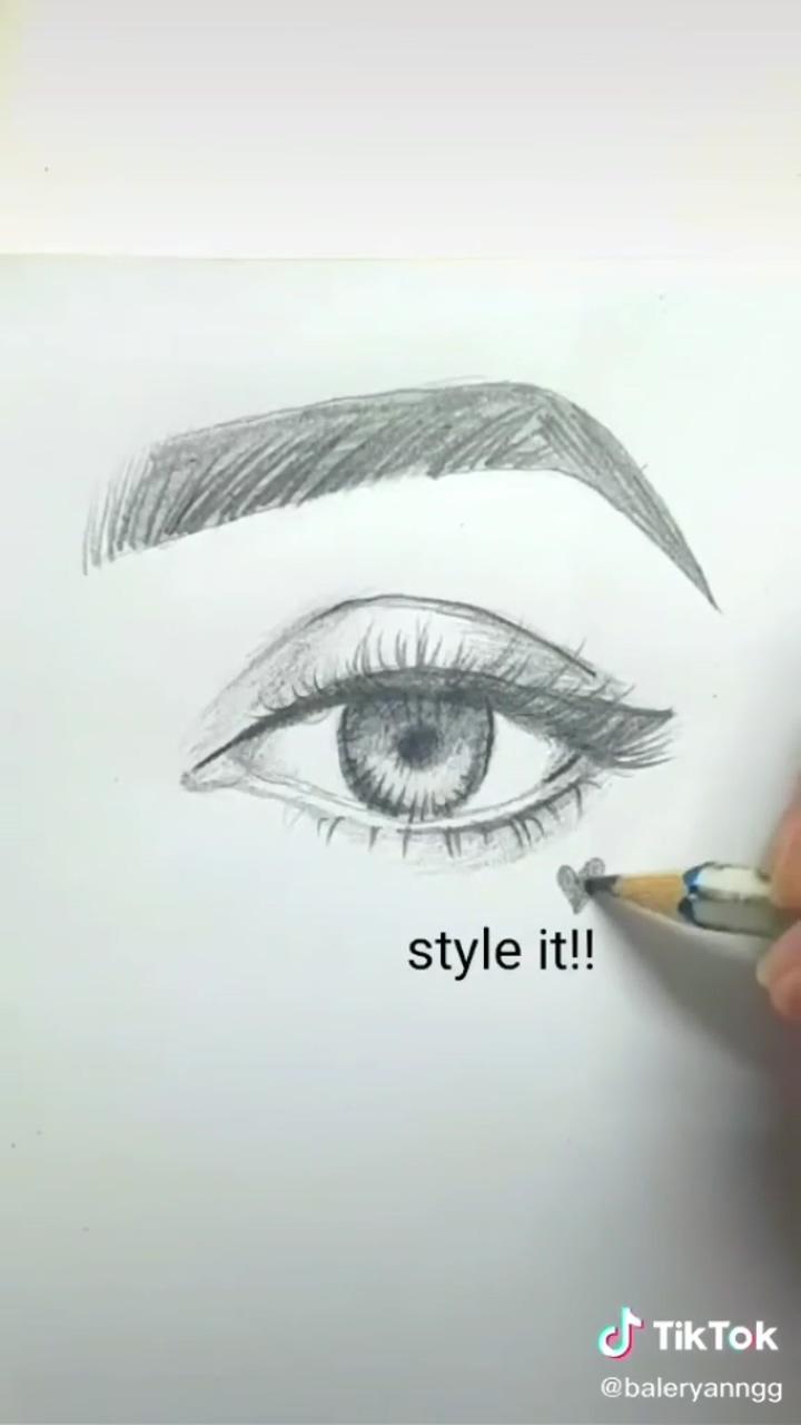 Easy eye drawing tutorial, eye drawing tutorial, how to draw eyes, beginner eye drawing tutorial, easy | zero foundation learning painting