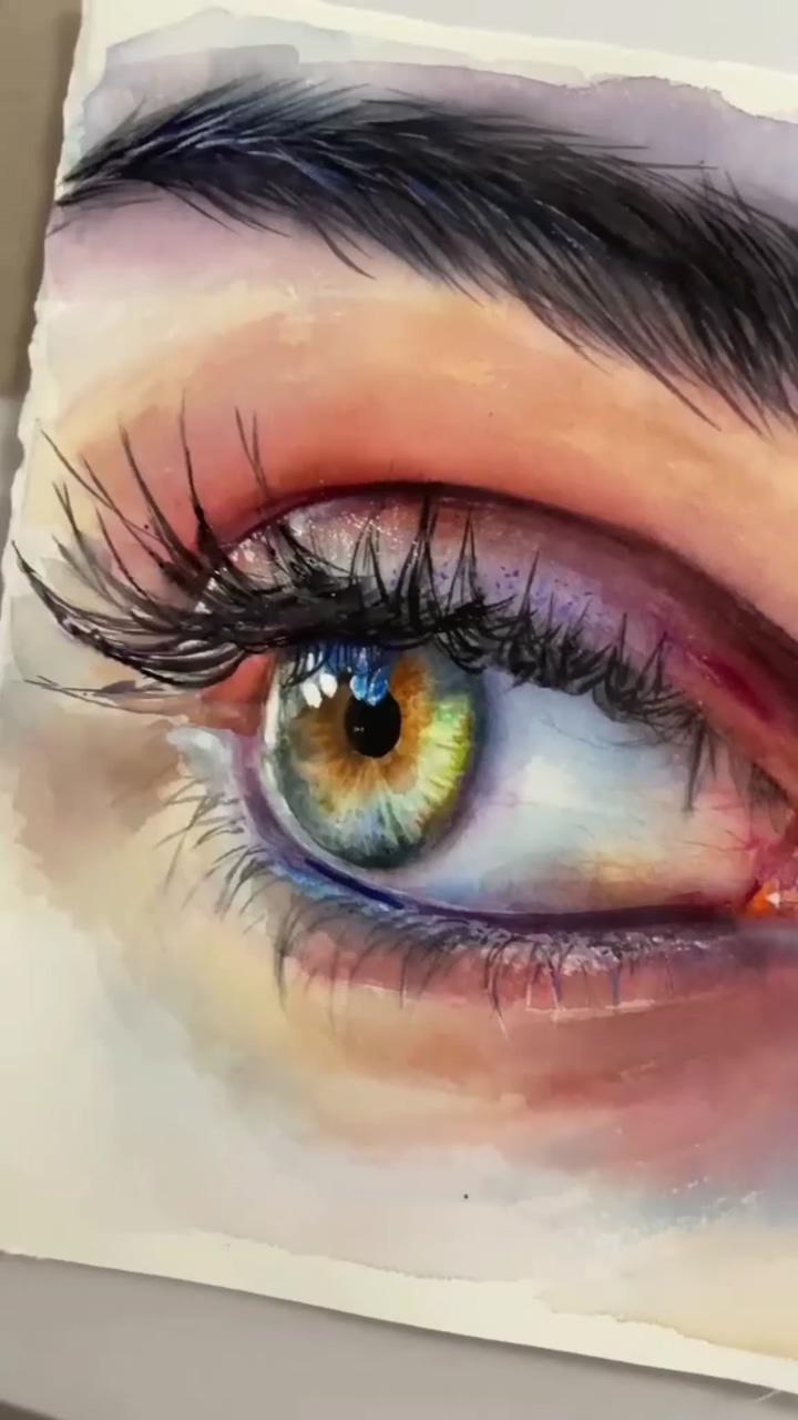 Eye drawing technics eye art ideas eye drawing ideas watercolour eye art details drawing eye art ide | 5 fun watercolor techniques