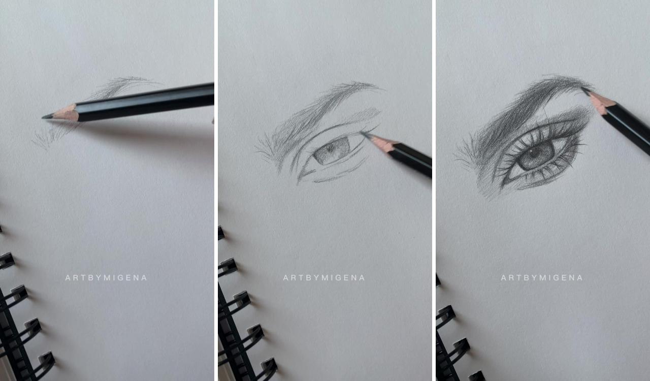 Eye sketch | art tools drawing