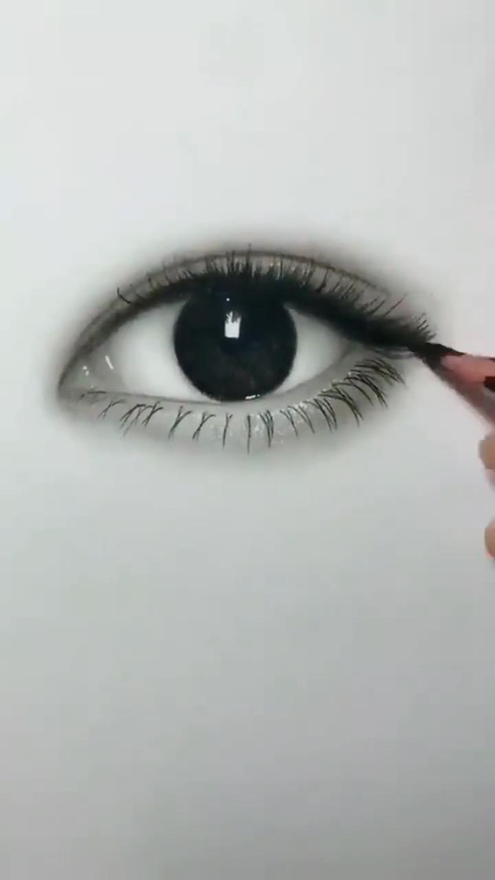 Eye sketch drawing art artist tutorial pencil 3d | watercolor painting