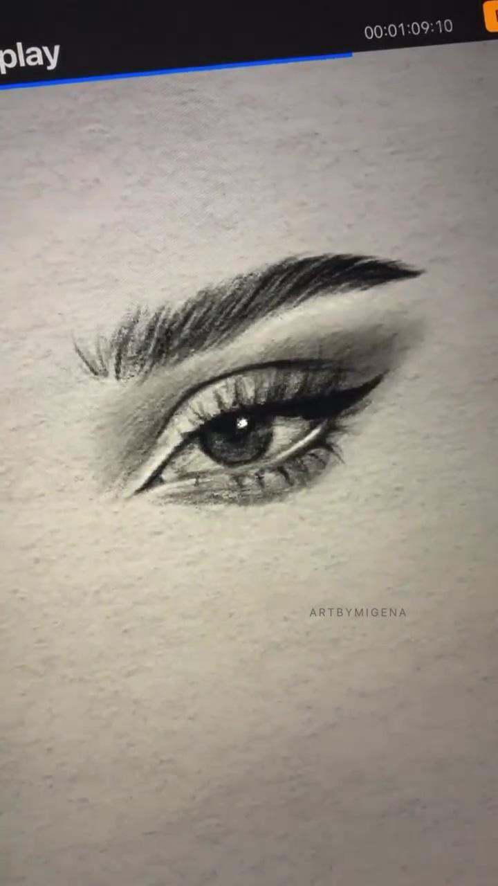Eye sketch on procreate | eye drawing