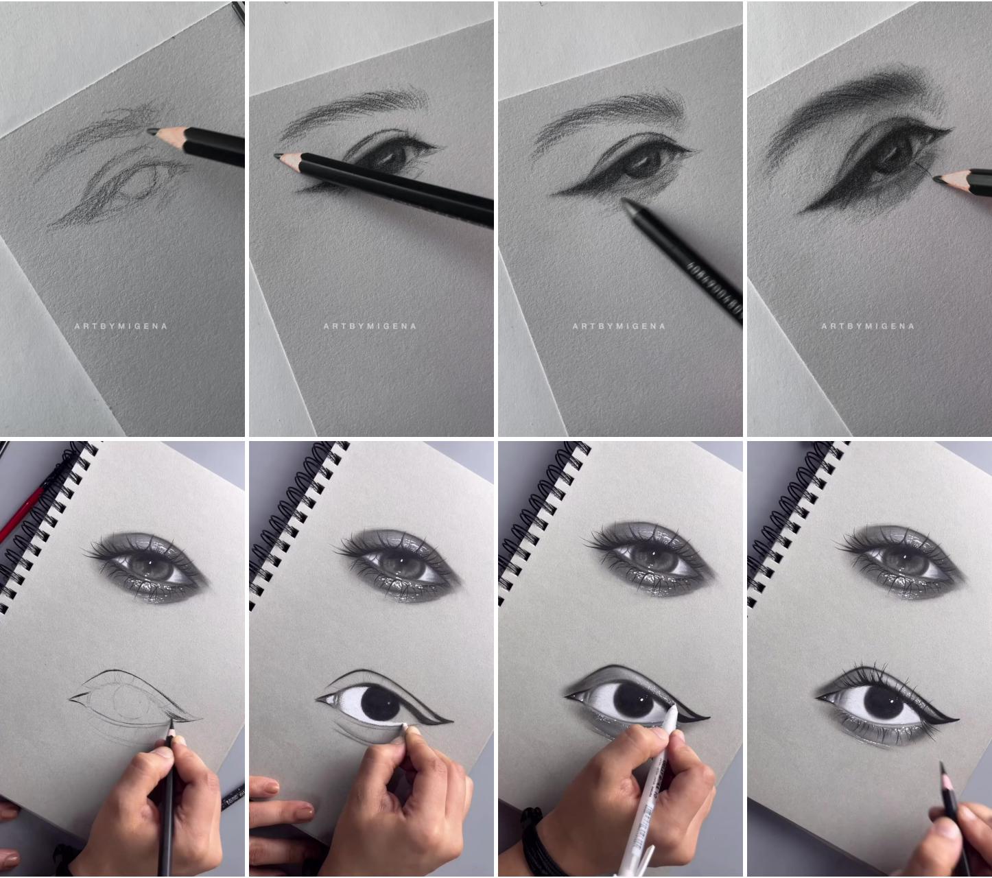 Eye sketching | painting demo