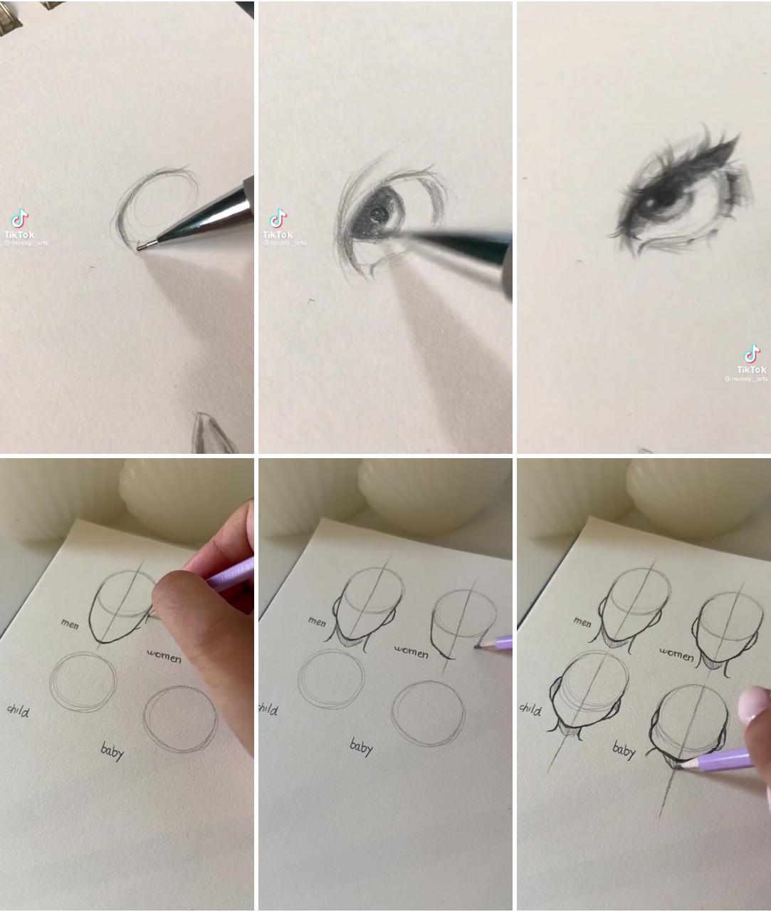 Eye tutorial | tutorial of differents faces, art tutorial