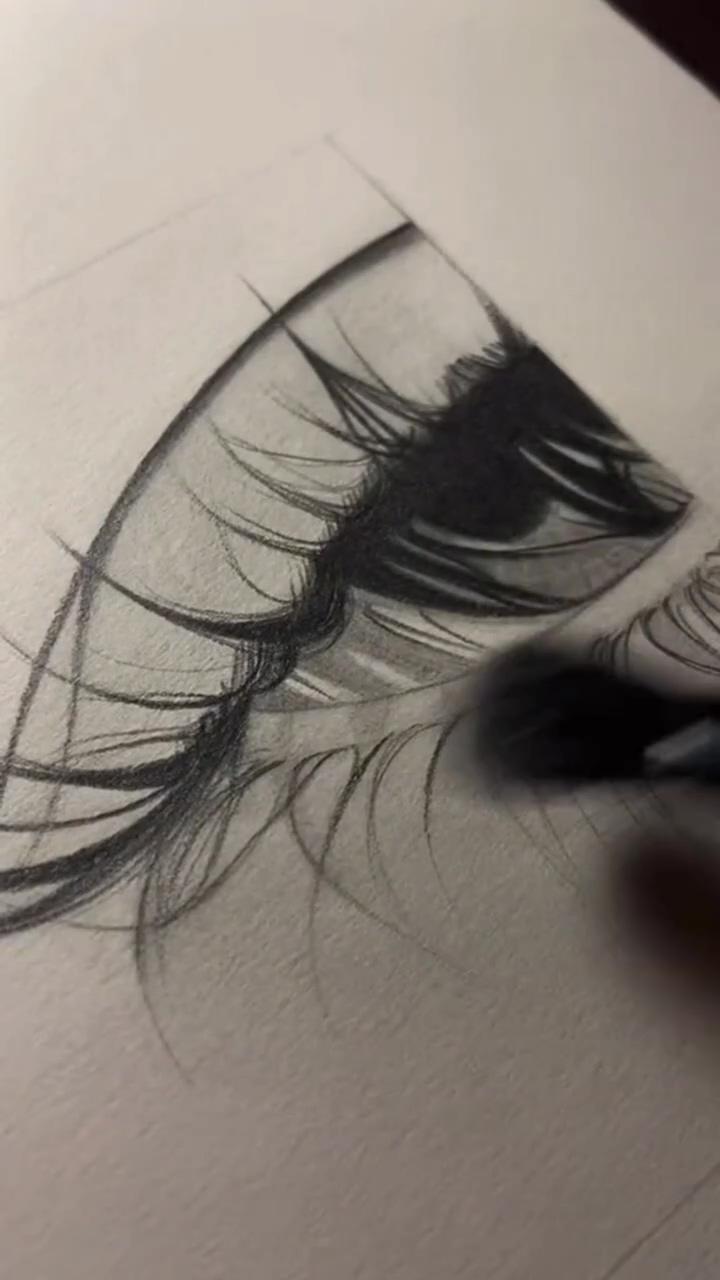 Finished eye drawing | eye sketch