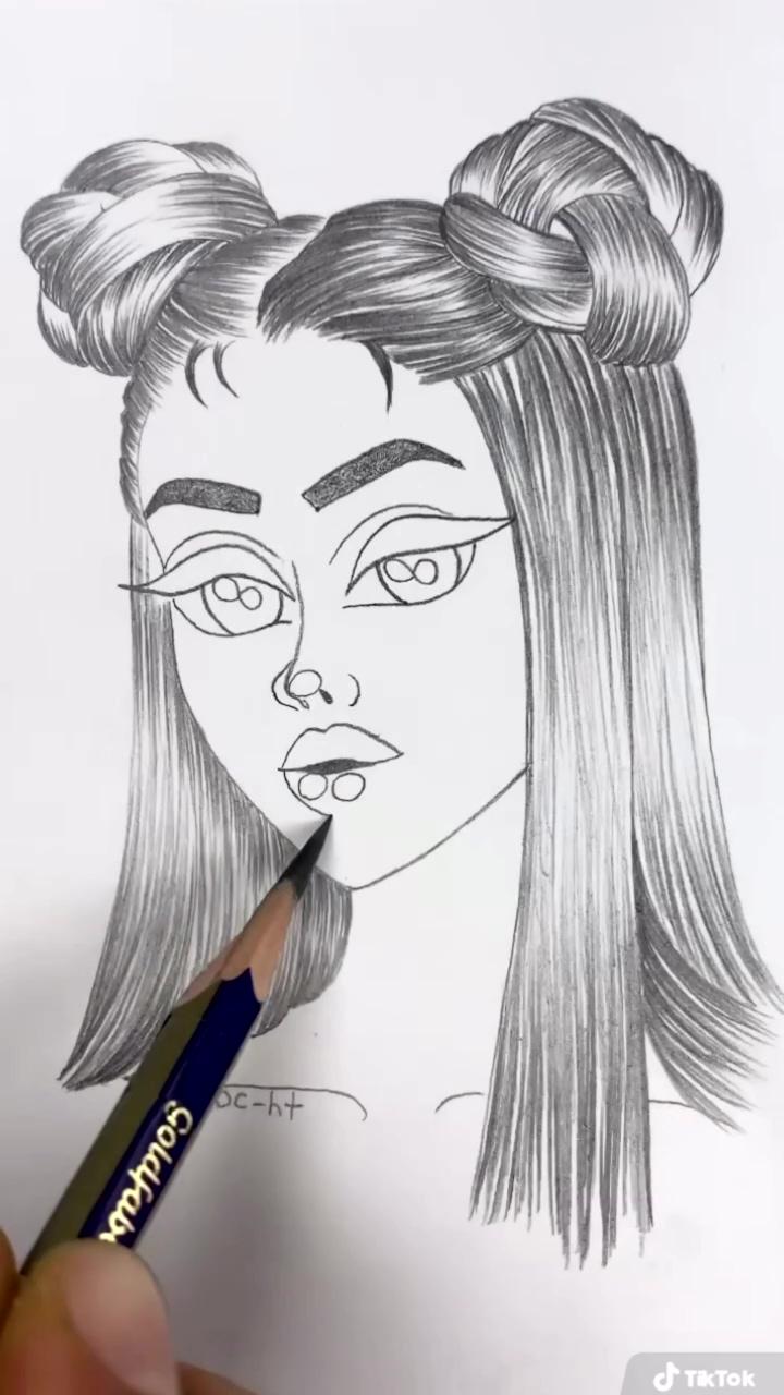 Girl drawing | easy love drawings