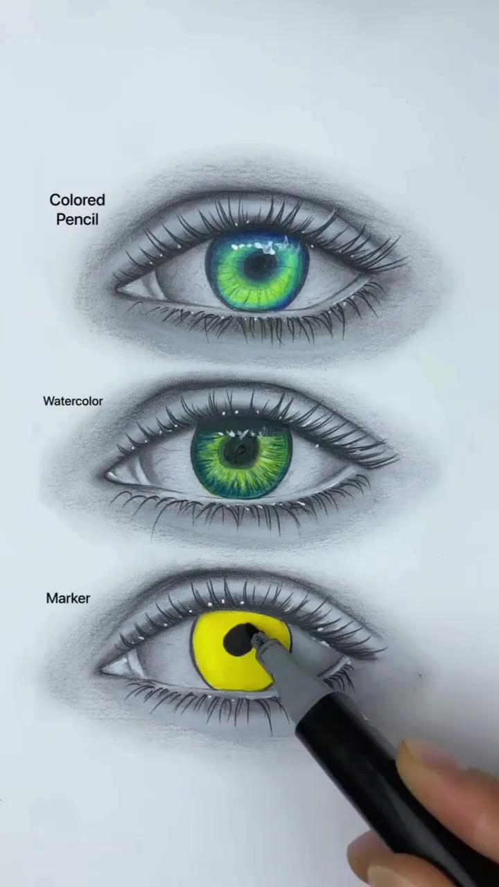 How to color the eyes | eye drawing tutorial part-,,