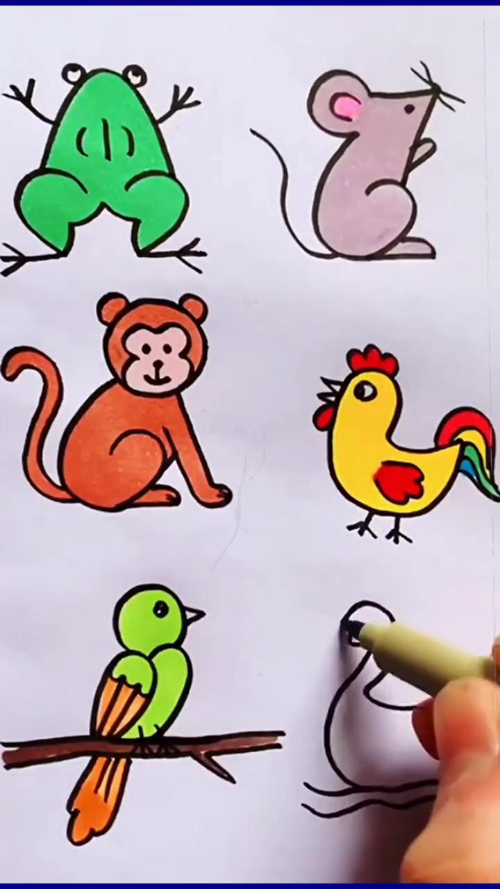 How to draw a animal . art projects for kids | how to draw rabbit very easy - drawing tutorial for kids