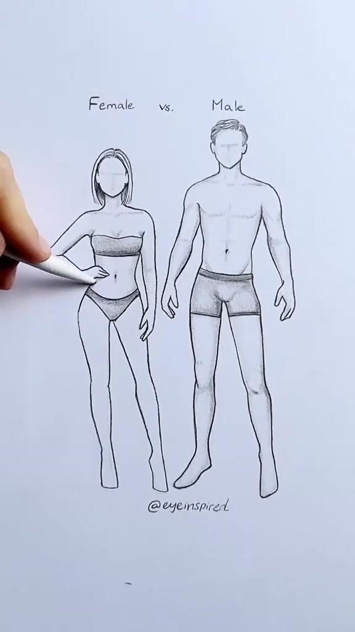 How to draw a body credits: eyeinspired | pencil sketch images