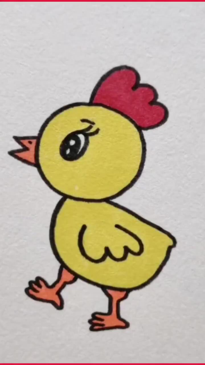 How to draw a chickens - easy step by step guide for kids | drawing images for kids