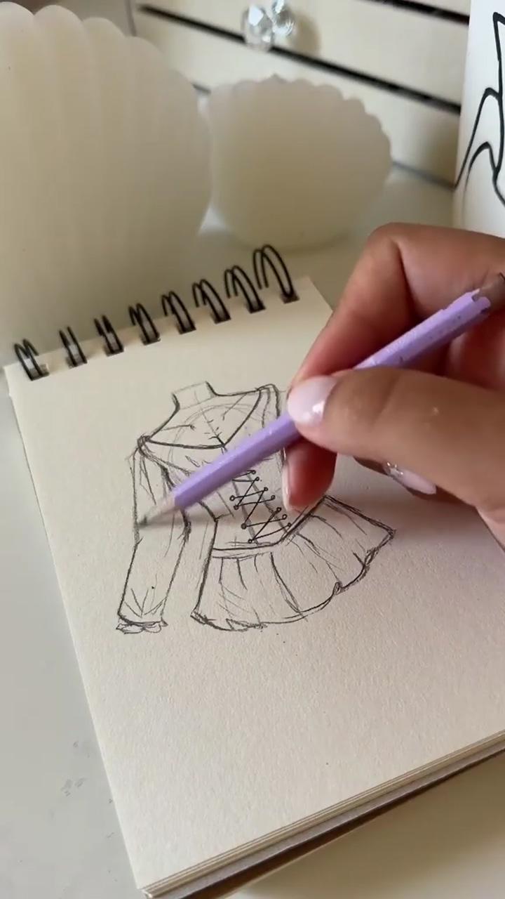 How to draw a dress, art tutorial | eye tutorial