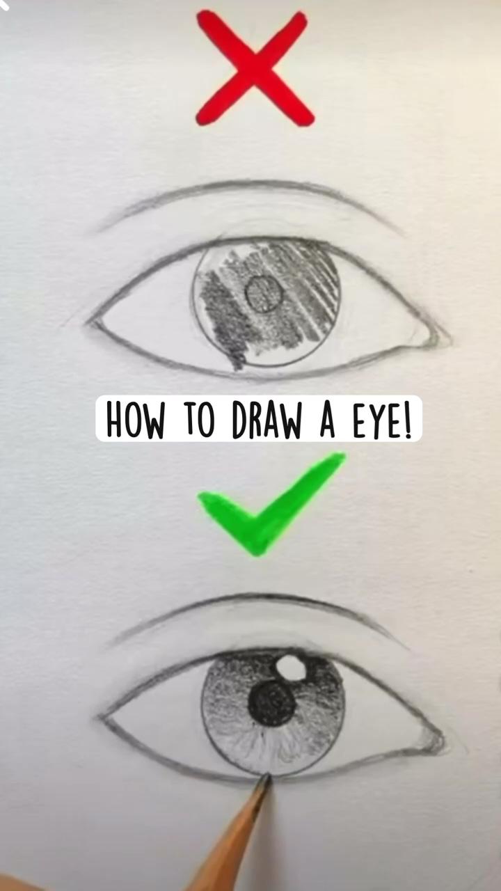 How to draw a eye | pencil drawings for beginners