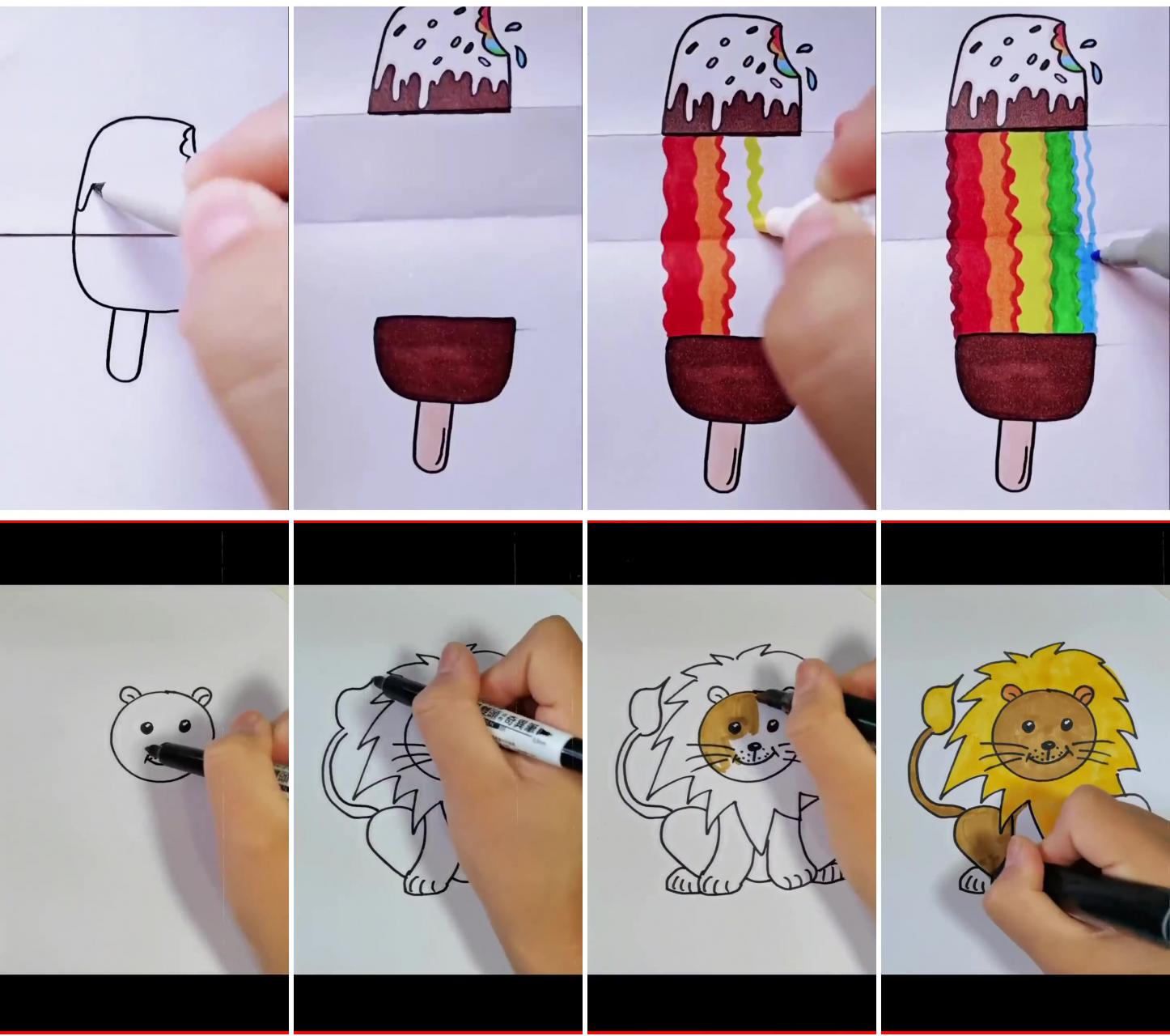 How to draw a ice-cream with amazing details | how to draw a lion: step-by-step guide to drawing a lion