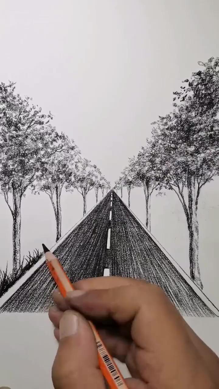 How to draw a road; henna drawings