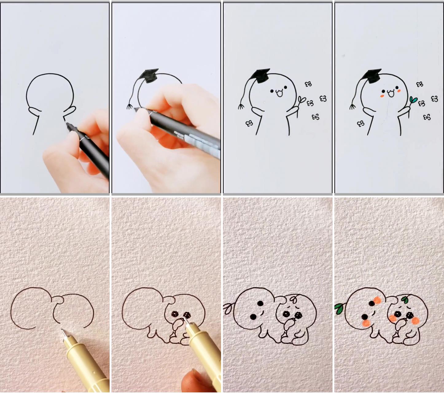 How to draw a sketch - easy drawing tutorials | my true friend  #easy drawing kawaii