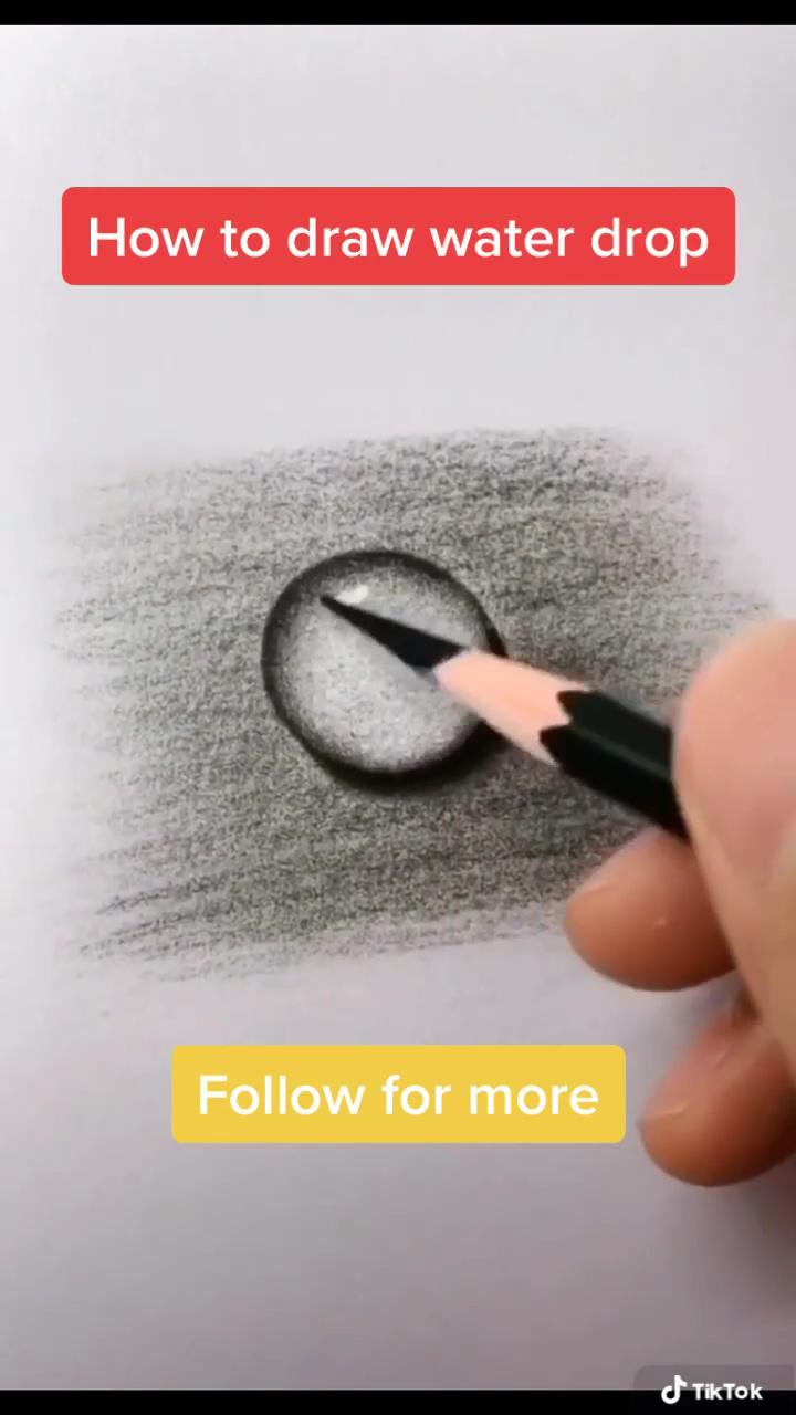 How to draw a water drop | tik tok: beatrisdevivo
