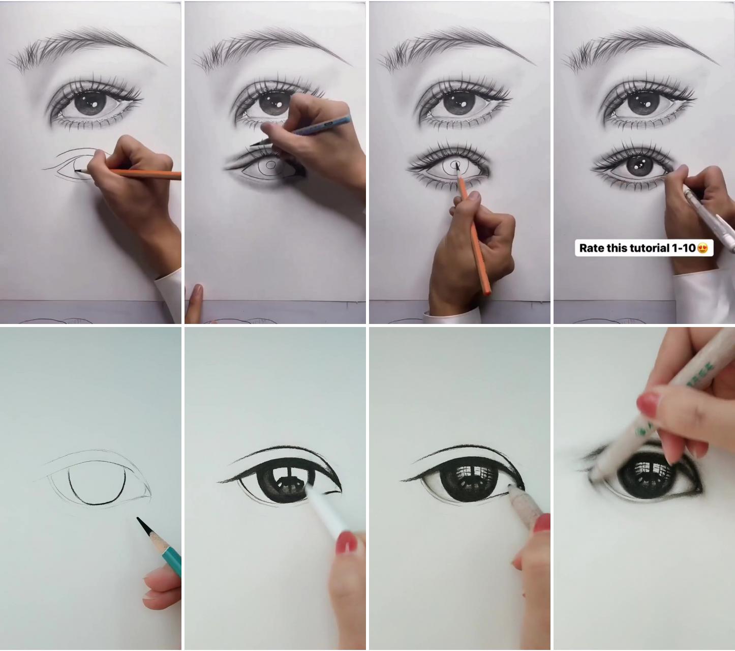 How to draw an eye | you can draw in 30 days hyper realistic drawings