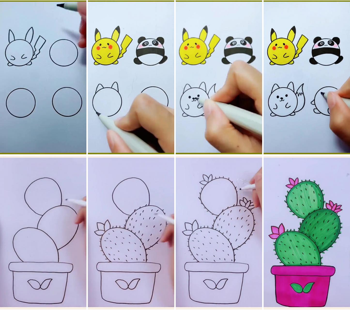 How to draw animals step by step - learn how to draw | the ultimate guide on how to draw cactus