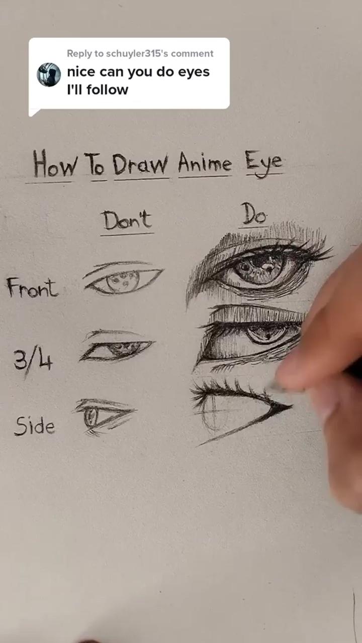 How to draw anime eye | boy's hair tutorial, art tutorial