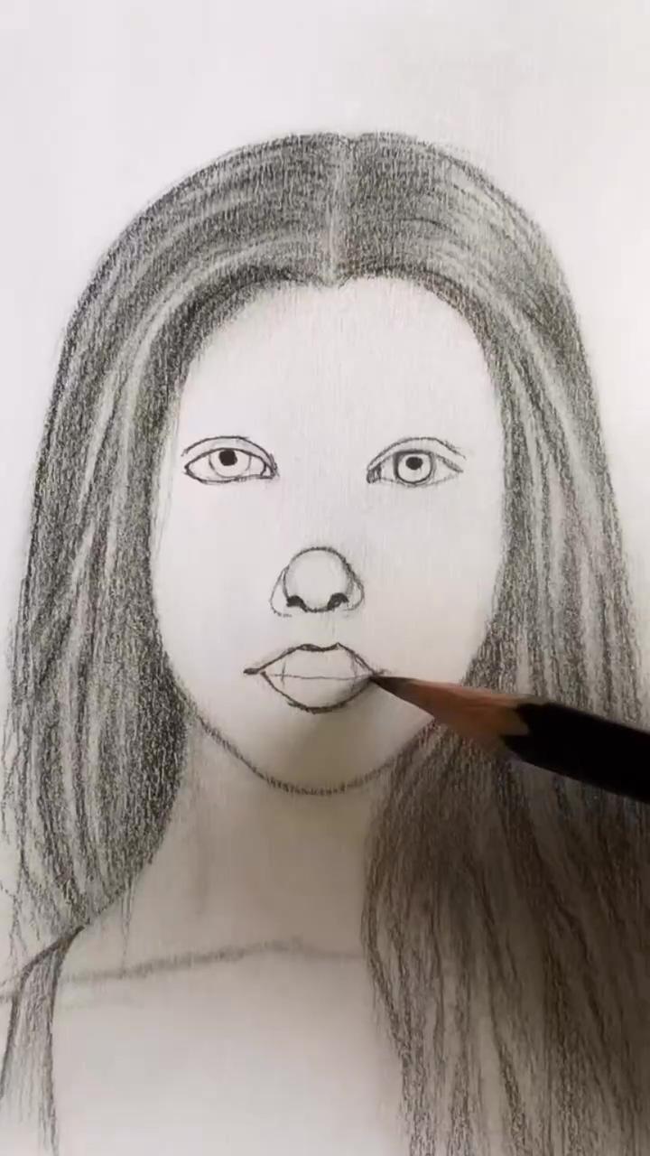 How to draw face, tutorial | simple face drawing