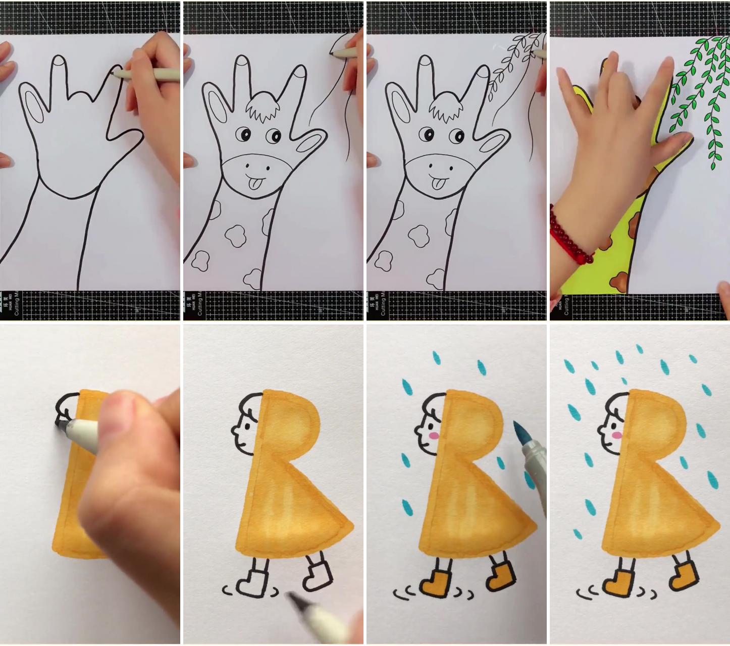 How to draw giraffe step by step - learn how to draw | how to draw a girl - easy ways with pictures and video