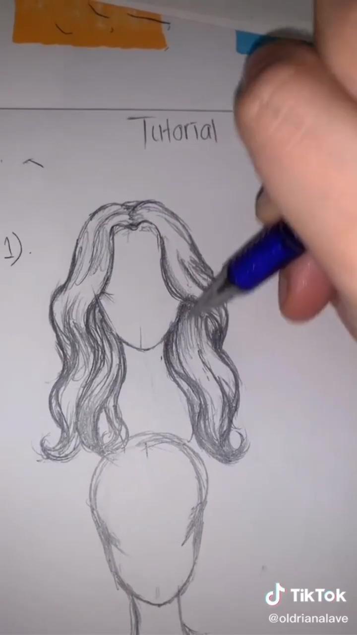 How to draw hair | drawing