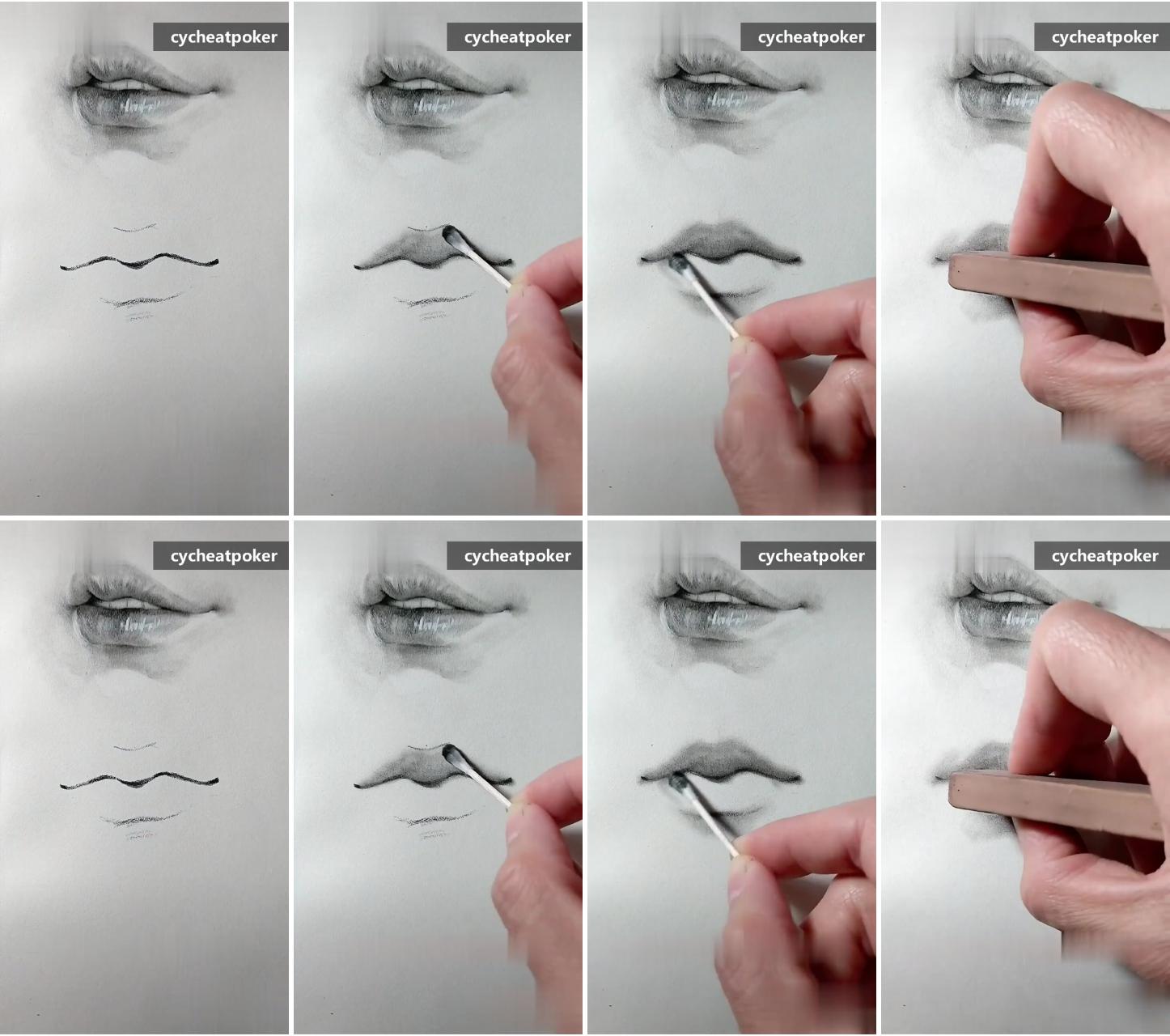 How to draw lips | big book of realistic drawing secrets