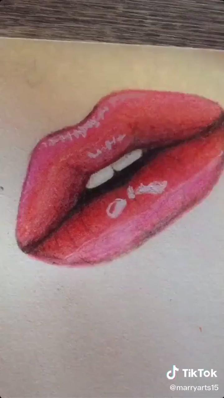 How to draw lips | lip drawing