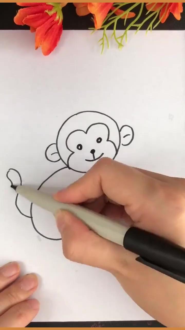 How to draw monkey, step by step, drawing guide | easy ways to draw a house - learn how to draw a house