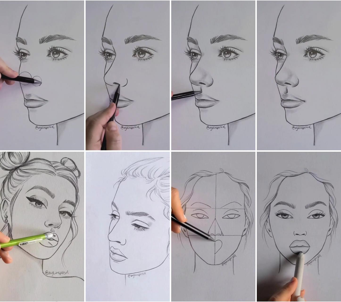 How to draw nose would you try art credit: eyeinspired | drawing like that is great