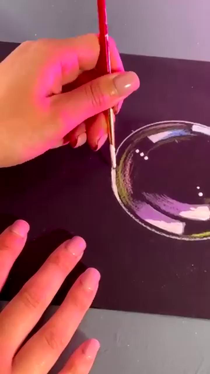 How to draw realistic bubbles | art painting tools