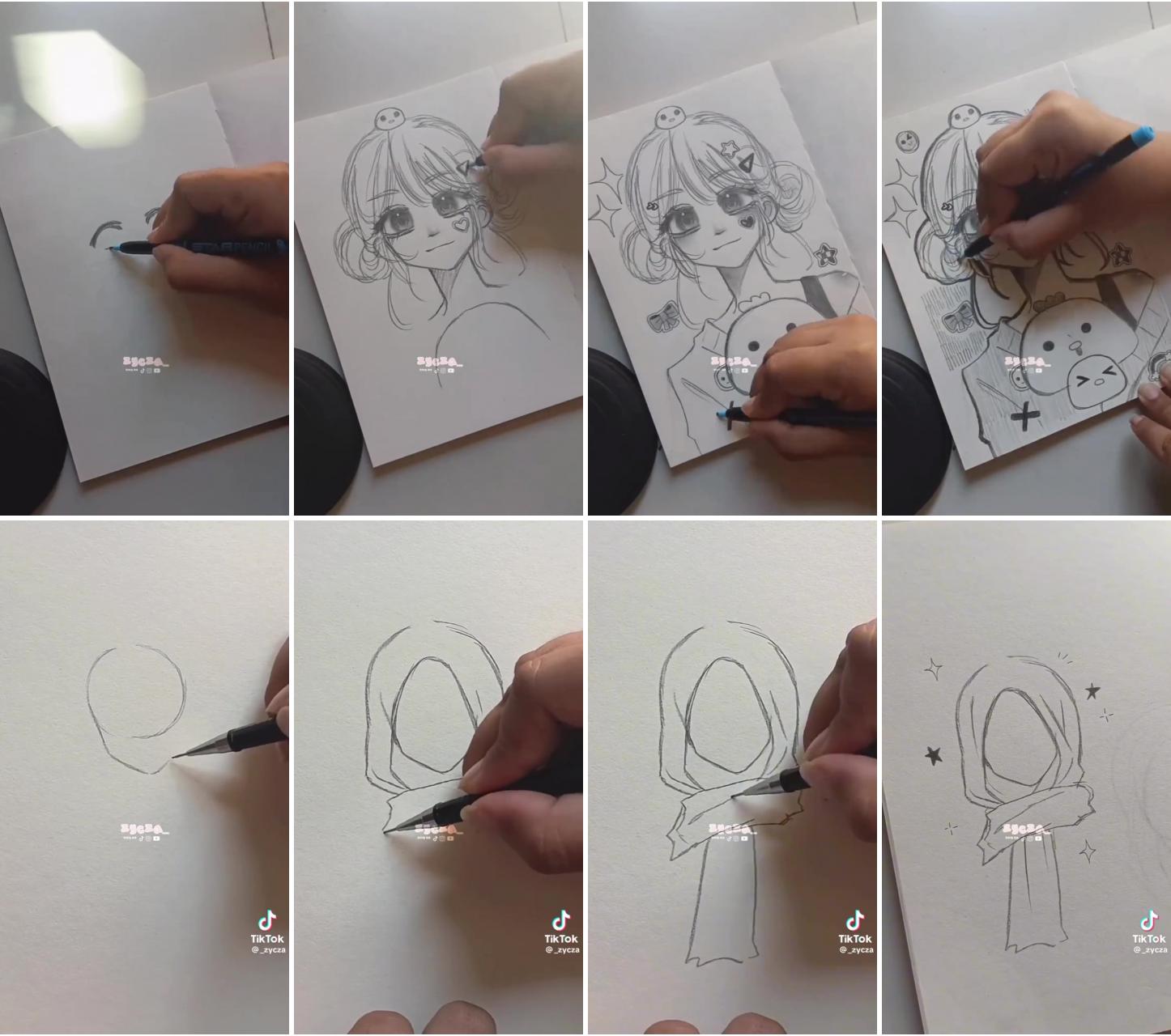 I believe the original account is "awa" go check her out btw she only on tiktok | drawing