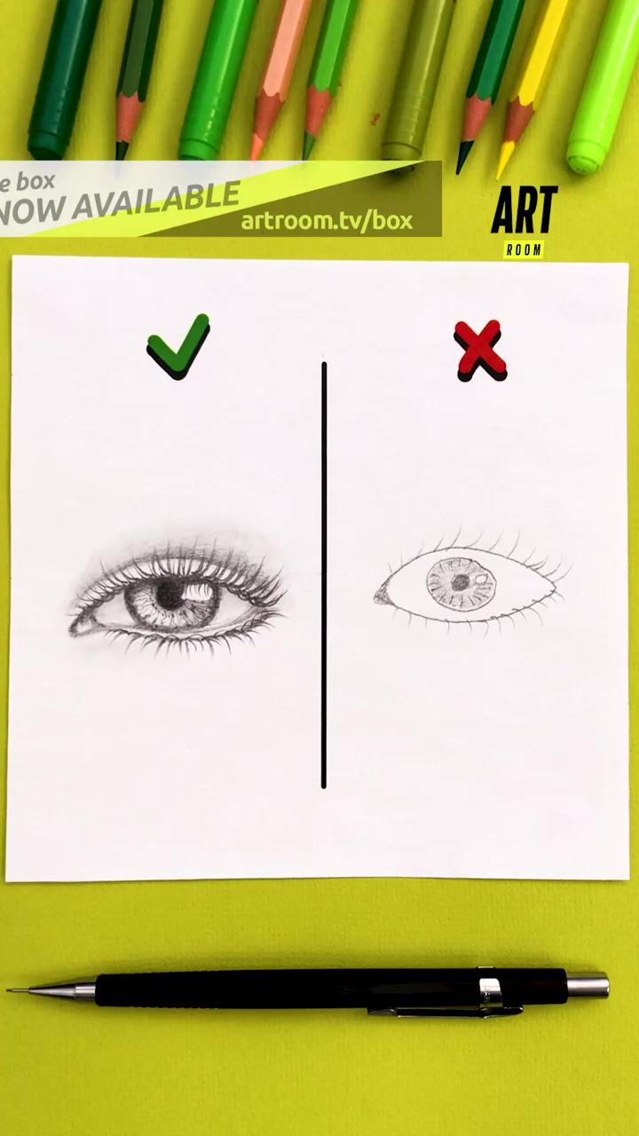 I learn how to draw eyes and the result is incredible | drawing a pear