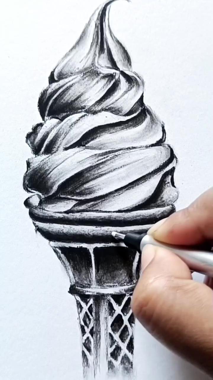 Icecream drawing drawing | look at me