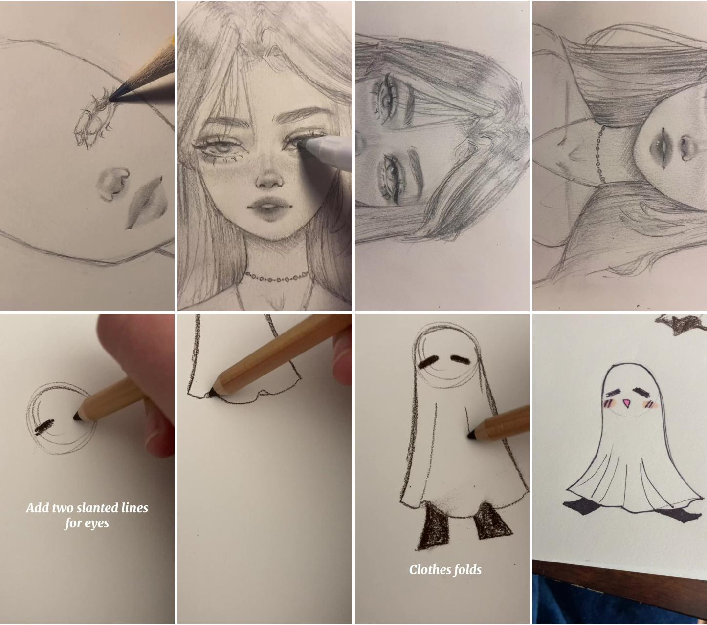  jasmine. me on tik tok | how i draw ghosts requested tutorial i hope this helps a little lol