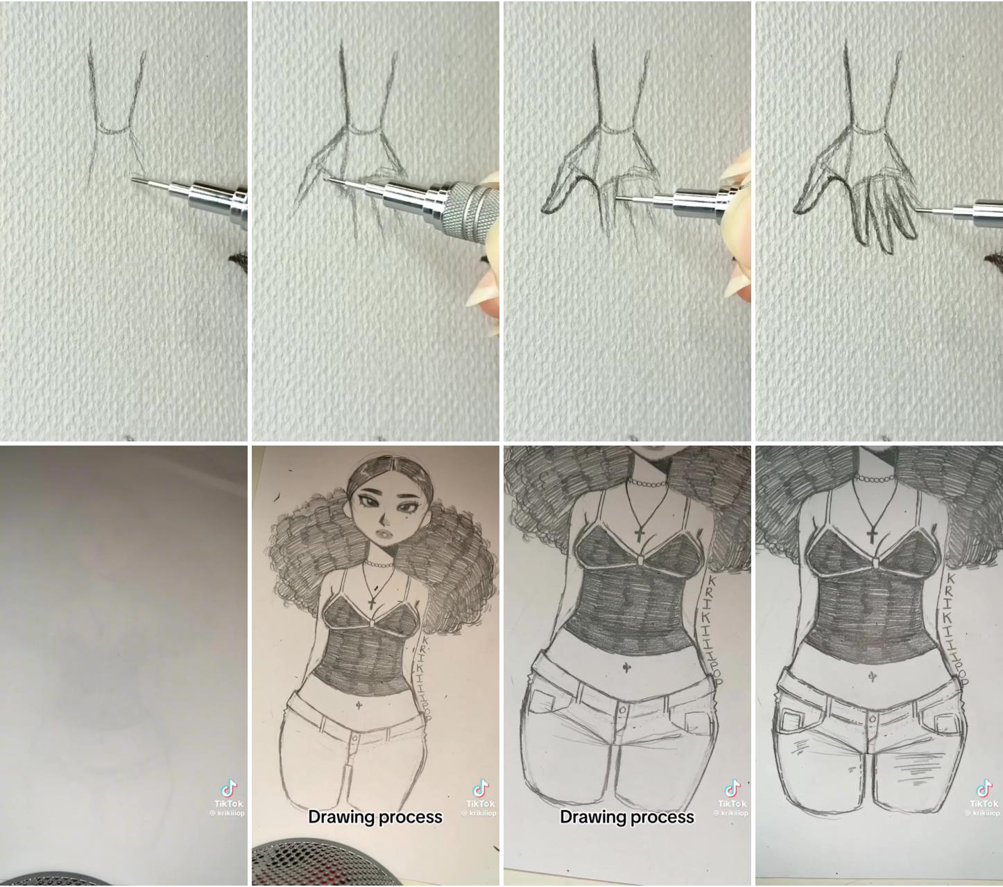 Jeans tutorial | cute doodles drawings
