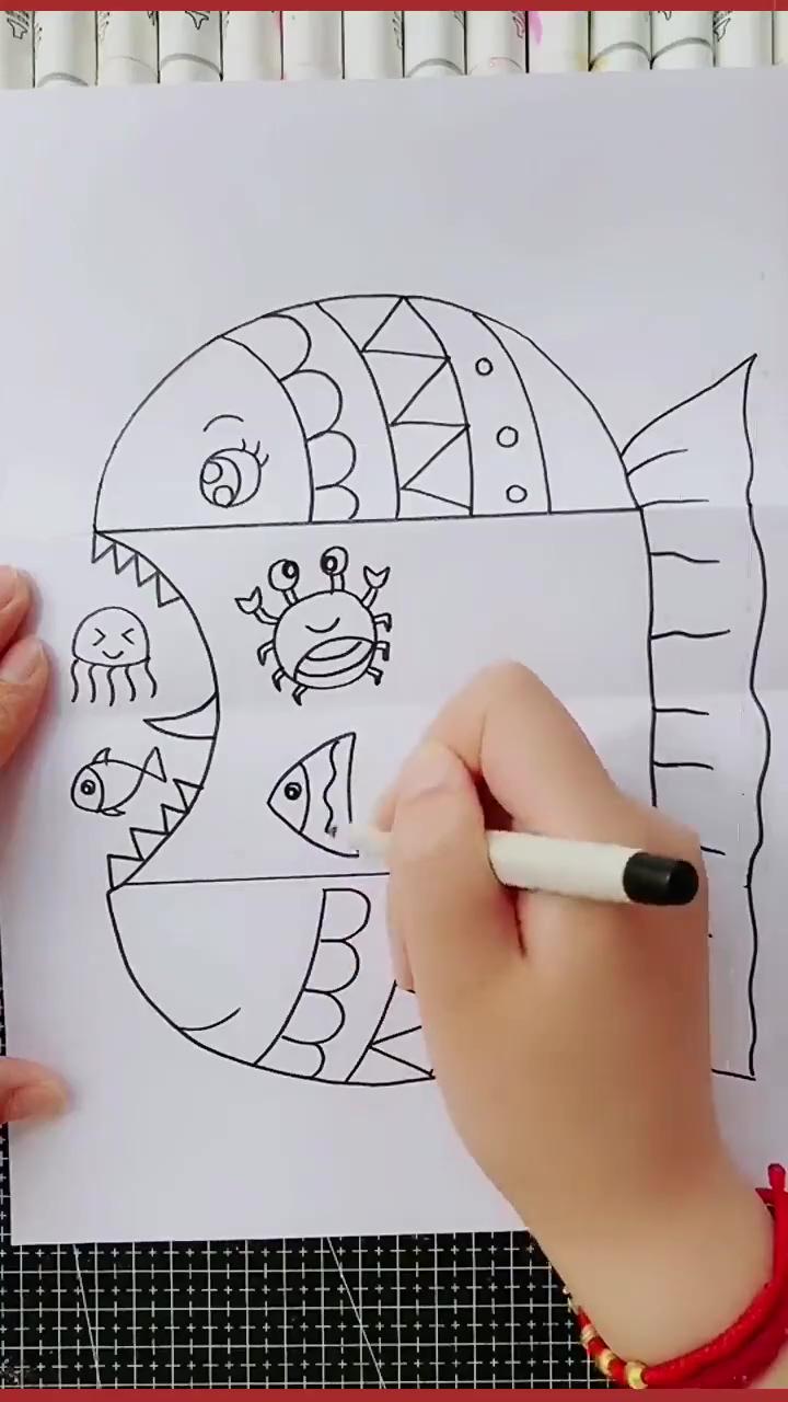 Learn how to draw a fish step by step: easy to follow | how to draw a mushroom house - step by step instructions