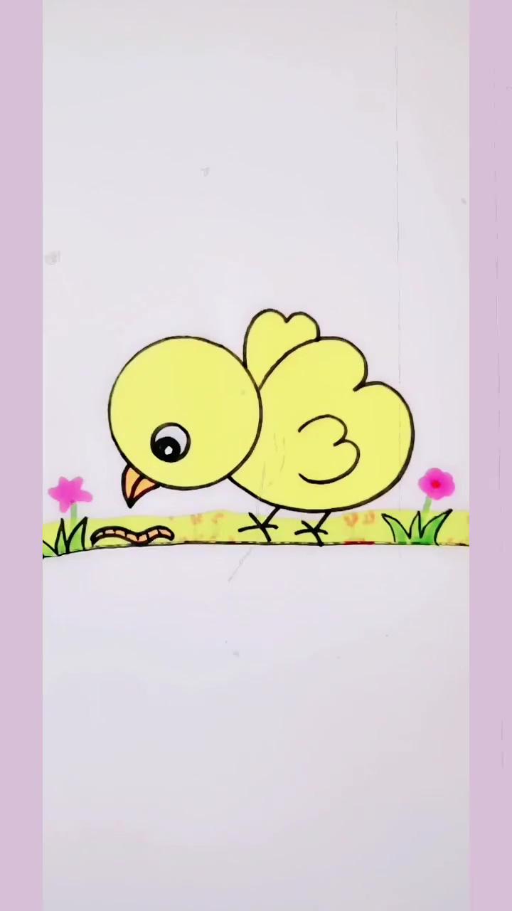 Learn how to draw chicks with easy lessons | easy drawing ideas - biecycle from letter m