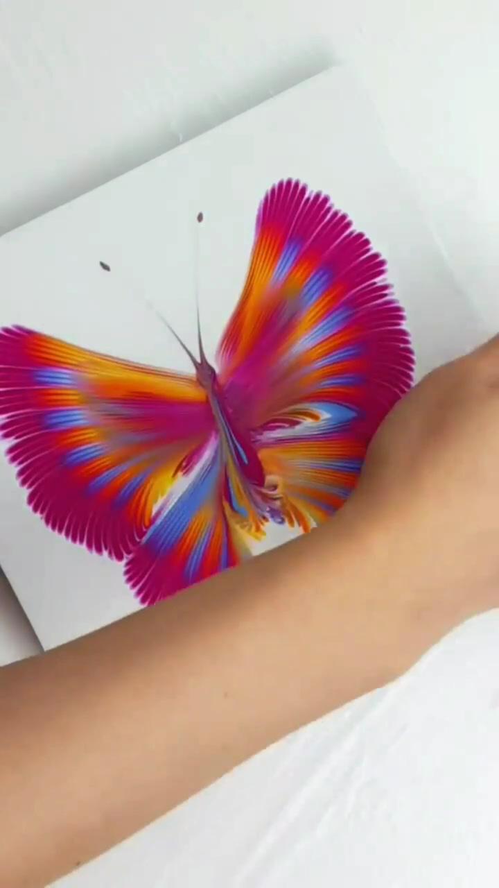Making a butterfly credit designer_gemma | colorful paint dots