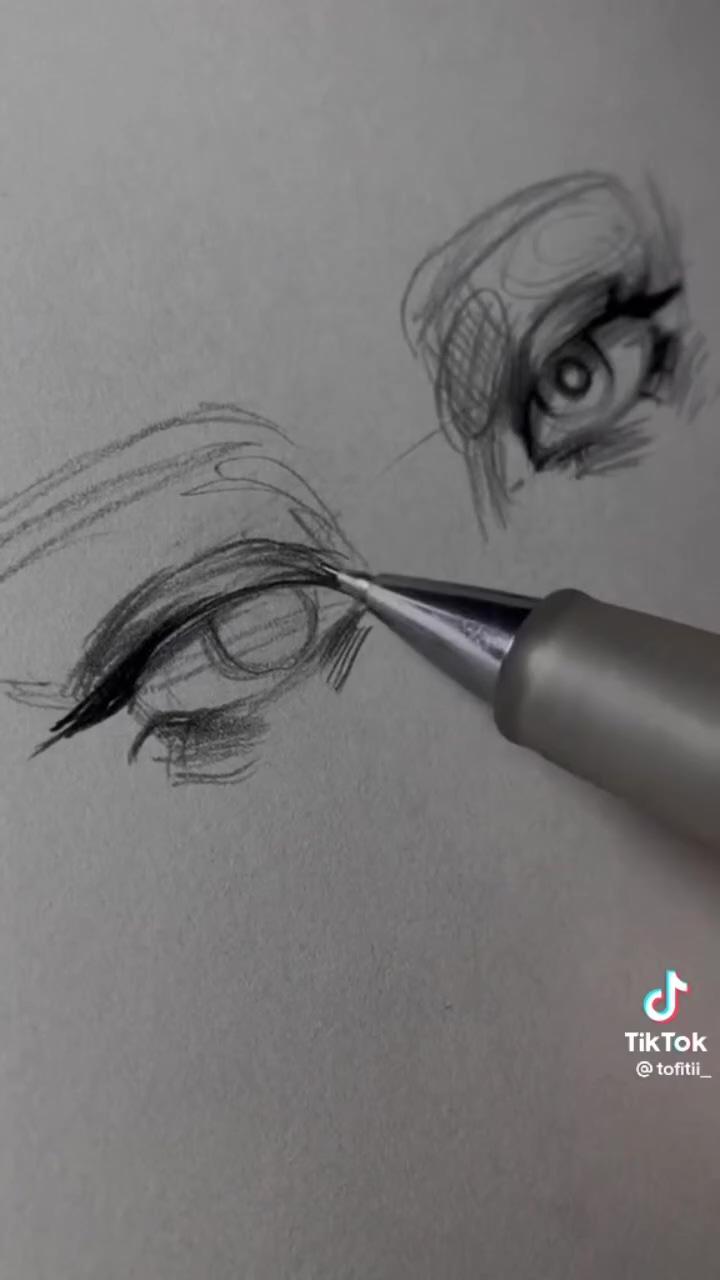 Not mine; eye sketches, drawing eyes